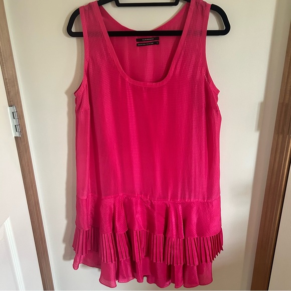 Club Monaco, pink silk dress - Picture 1 of 12